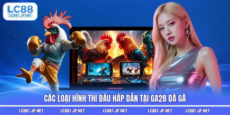 Các loại hình thi đấu hấp dẫn tại GA28 đá gà