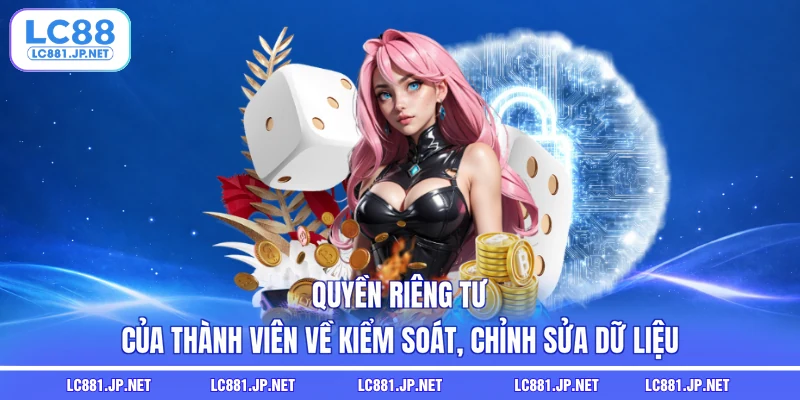 Quyền riêng tư của thành viên về kiểm soát, chỉnh sửa dữ liệu