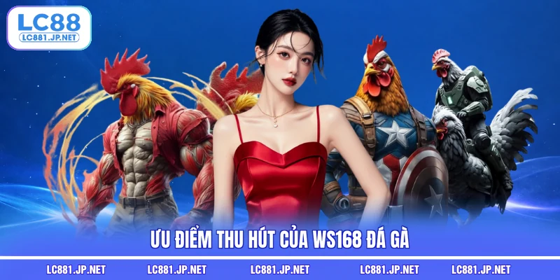 Ưu điểm thu hút của WS168 đá gà